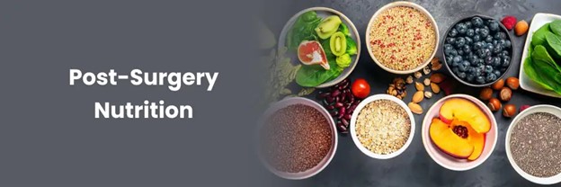 Healthcare professional discussing post-surgery nutrition plan with patient
